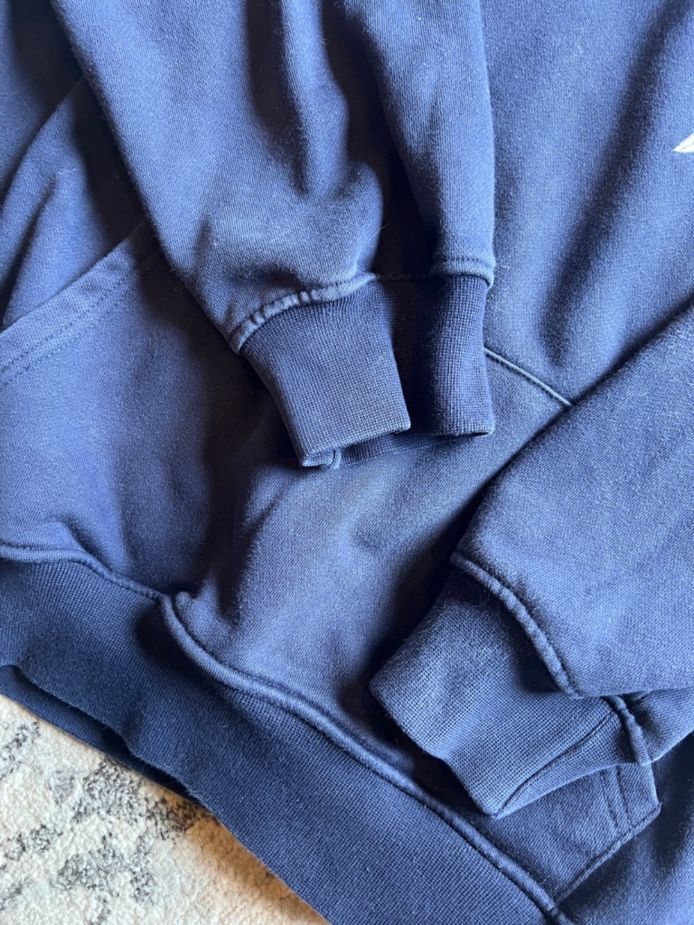 Aelfric Eden Navy Blue Hoodie with White Star Graphic - Picture 8 of 10
